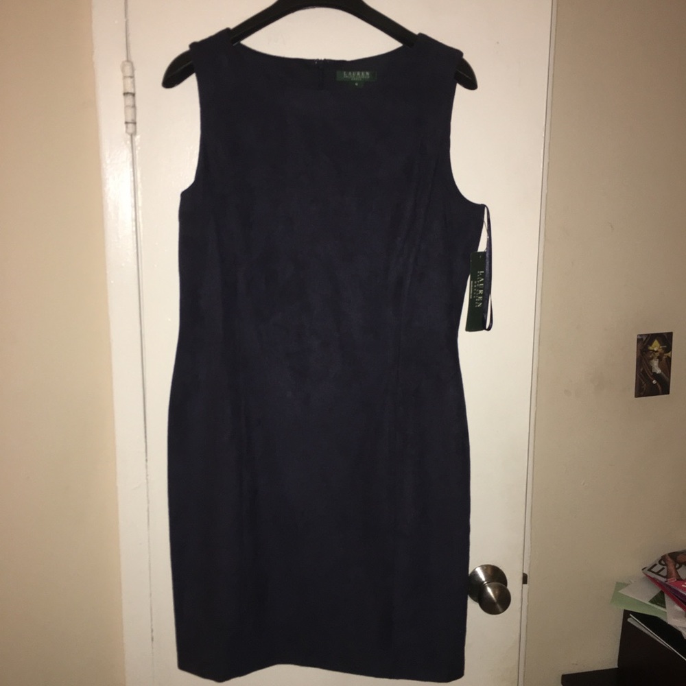 Lauren Ralph Lauren micro suede dress